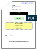 Maths March Grade 11 QP & Memo