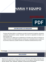 Presentación DE MAQUINARIA Y EQUIPO