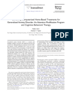 Combining Attention Mod & Home CBT For GAD - Amir & Taylor (2012)