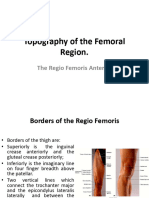 Topography Femoral Region