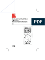 Manual D'Instructions IDM 71/72/73 Multimeter Numerique