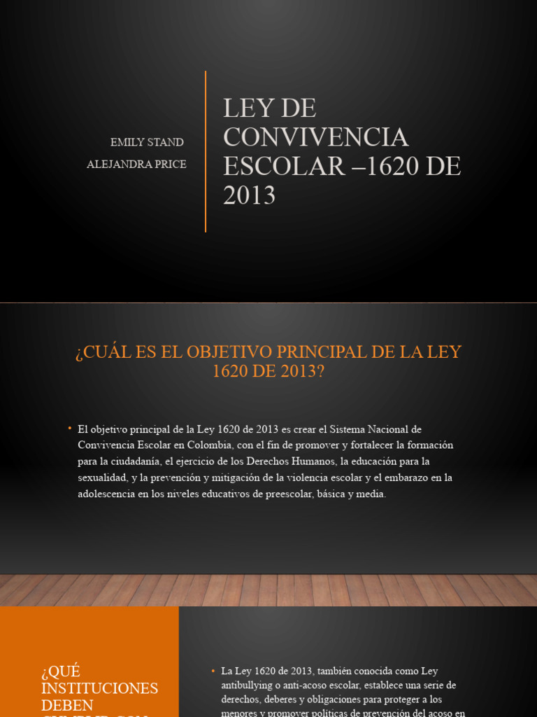 Ley de Convivencia Escolar - FPEI | PDF | Acoso cibernético | Educación ...