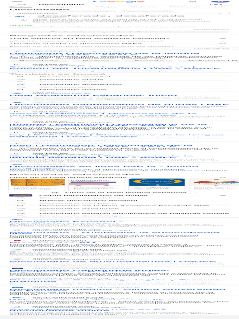 Diccionario Buscar Con Google PDF Diccionario Lengua española