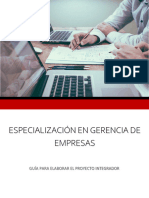 Especialización en Gerencia de Empresas (2021) - Guía para Elaborar El