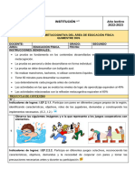 Ed. Fisica - Evaluacion - Metacognitiva