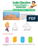 Solidos Geometricos Prisma y Piramide para Tercero de Primaria