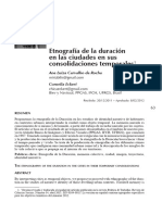 Carvalho y Eckert - Etnografía de La Duración en Las Ciudades en Sus Consolidaciones Temporales