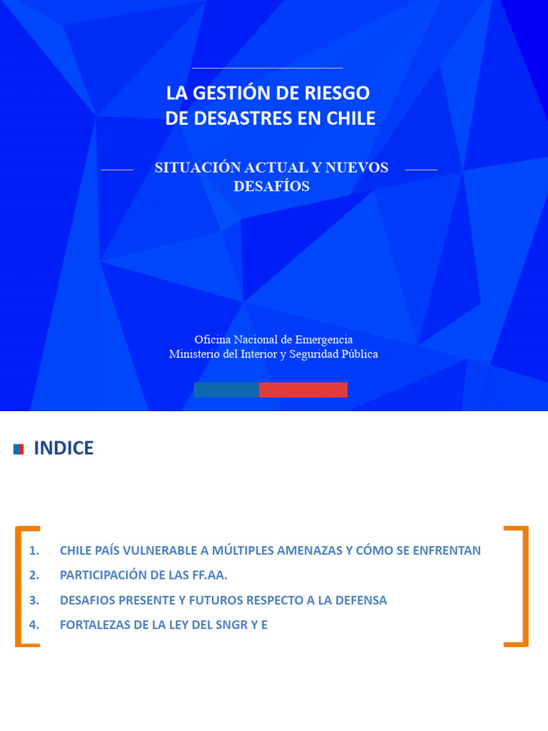 Gestión de Riesgos en Chile: Desafíos | PDF | Defensa Civil