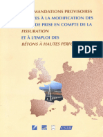 Recommandations Provisoires Relatives A La Modification Des Regles Prise en Compte de La Fissuration Et Emploi Des BHP - 1997 Cle2fddd1