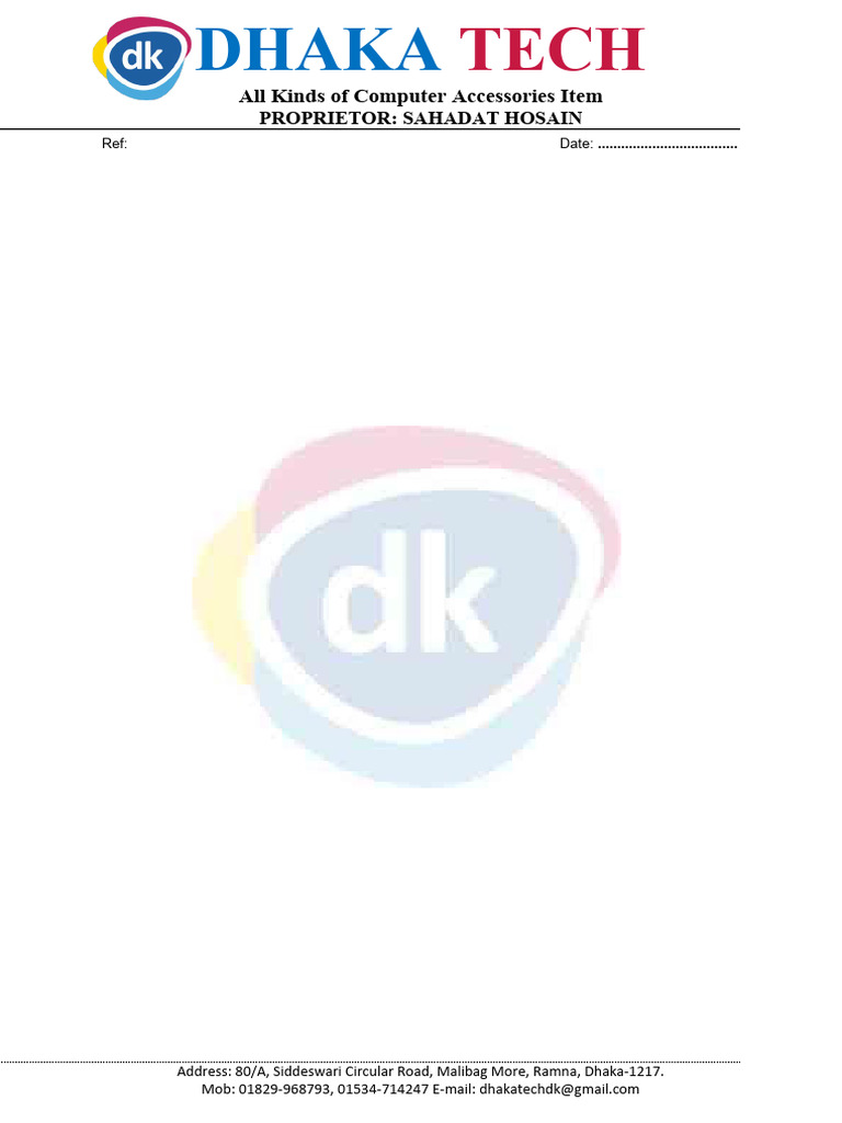 Computer Accessories for Dhaka Tech | PDF