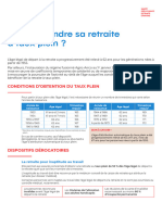 Fiche Thematique - Quand Prendre Sa Retraite A Taux Plein 2