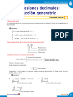 Tema 6 Expresiones Decimales-Fraccion Generatriz