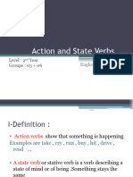 Action and State Verbs