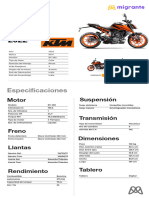 Ficha T Cnica KTM Duke 200 Migrante