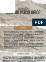 Assédio Psicológico No Trabalho e Saúde Mental