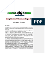 Linguistica Y Gramatologia III - Jacques Derrida