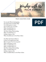 Palm Sunday Lyrics