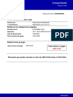 Comprobante: Detalle de Las Obligaciones Pagadas