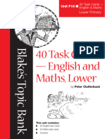 F18 Tasks Cards English Maths
