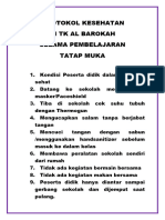 Protokol Kesehatan Di TK Al Barokah 2021