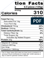 Nutrition Label