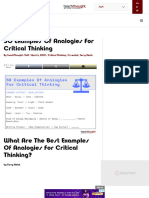 25 Examples of Analogies For Critical Thinking