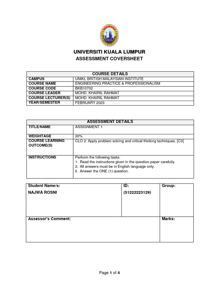 Engineering Lab Assignment Guidelines | PDF | Experiment | Goal
