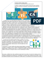 ATIVIDADE SOBRE A Reflexão Ética o Problema Da Ação Moral e Dos Valores. 3ºANO.