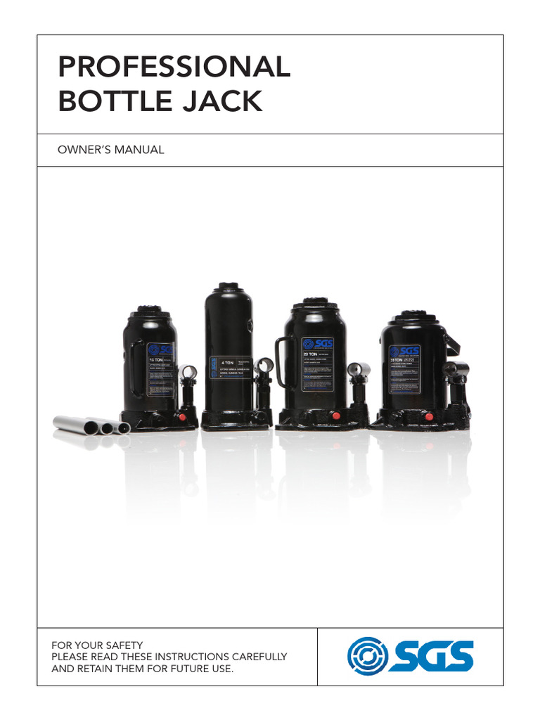 Bottle Jack Manual | PDF | Valve | Pump