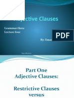 Adjective Clauses