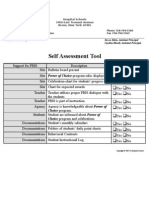 Checlist Self Assessment