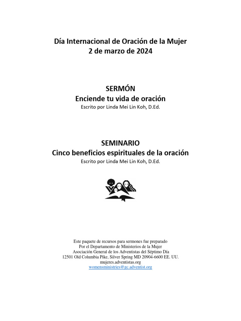 SERMON Y RINCÓN INF. - Enciende Tu Vida de Oración | PDF | Oración | Jesús