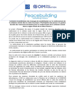 Messages de Cohesion Sociale - Projet PBF Participation Des Jeunes