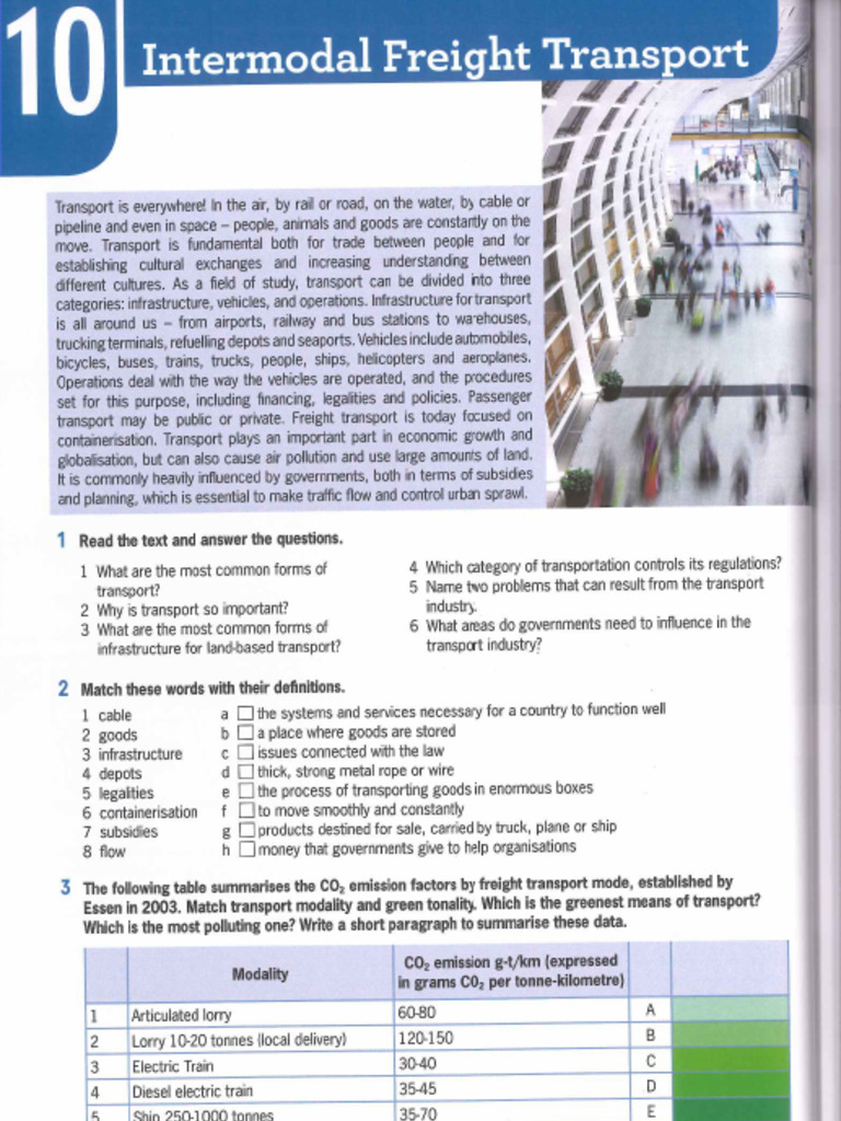 Flash On English For Transport & Logistics 2nd Edition-UNIT 10-11-12 | PDF
