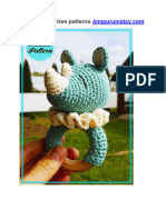 Rattle Rhino Amigurumi Free Crochet Pattern