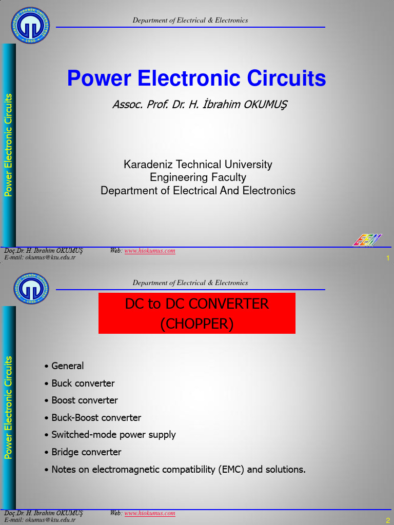 Power Electronic Circuits Circuit Diagram