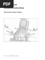 BMW Installation Instructions - Rear Footrests - 02.2021