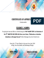 Certificate Judge