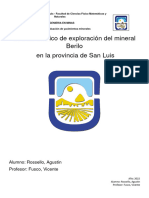 Informe de Exploracion Berilo en San Luis