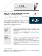 Artefactos y Artificios Frecuentes en Tomografía Computada y Resonancia Magnétic