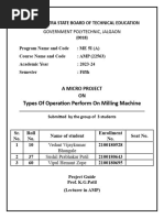 AMP Microproject