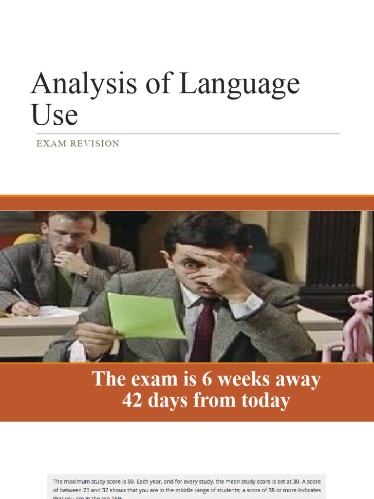Language Analysis Exam Guide | PDF | Reason