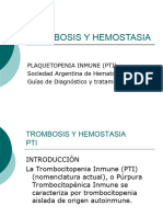 Ucu - 7 Vii - Hemostasia y Trombosis - Pti