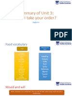 Summary of Unit 3 - English II