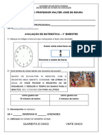 PROVA MATEMÁTICA - 2º Ano - 3º Bimestre Aylla e Stefanny