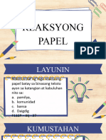 Reaksyong Papel