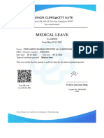 Medical Certificate - Syed Abdul Rahman