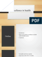 Excellence in Health-Church Presentation