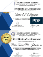 Rizals Life and Works Certificates