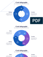 Circle Process Infographic Blue Variant